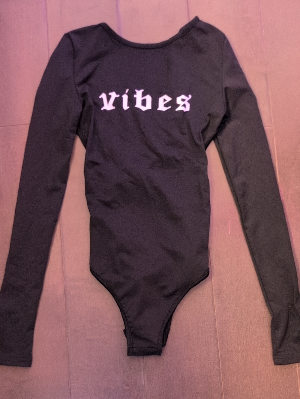 Forever 21 Black Long-Sleeve Bodysuit